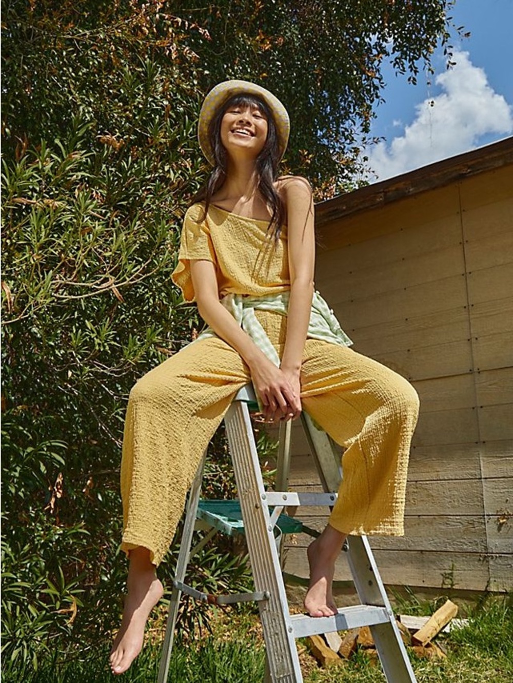 Free People Gia Set - Mustard